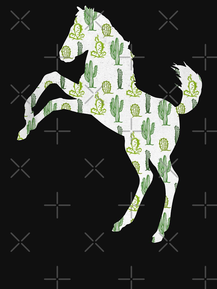 Mustang Horse Cactus Pattern by SoccaTamam