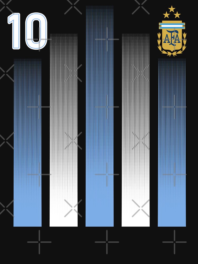 Plaid Blue - White Argentina Football 3-Star Champion World Cup by FionaJen
