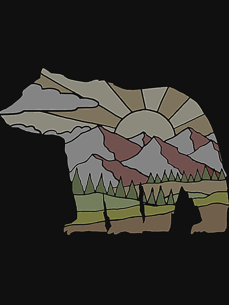 Trendy Bear Mountains Mountain Outdoor by YesterDayCheck