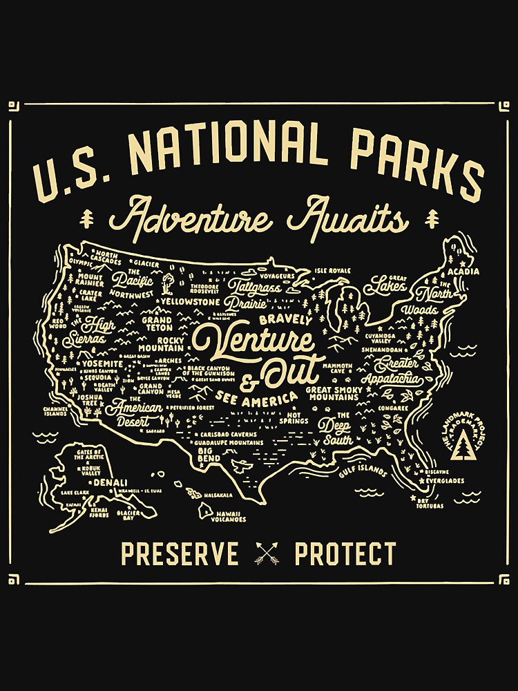 Us National Parks Adventure Awaits by YesterDayCheck