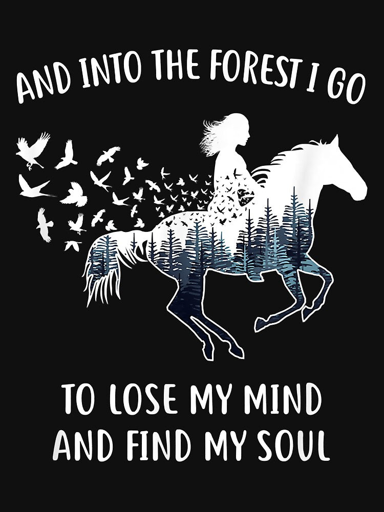 Horse Shirts For Women Into The Forest I Go Horse Riding by doria7fjly