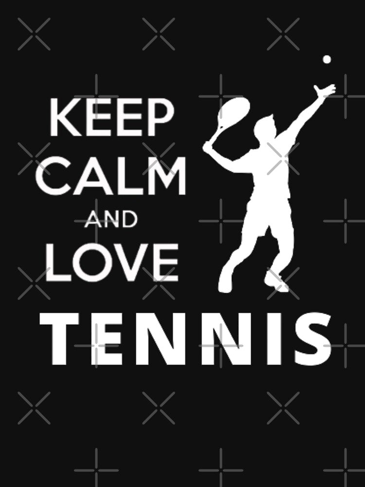 Keep calm and love tennis for tennis lovers teacher gifts by BestDesign87