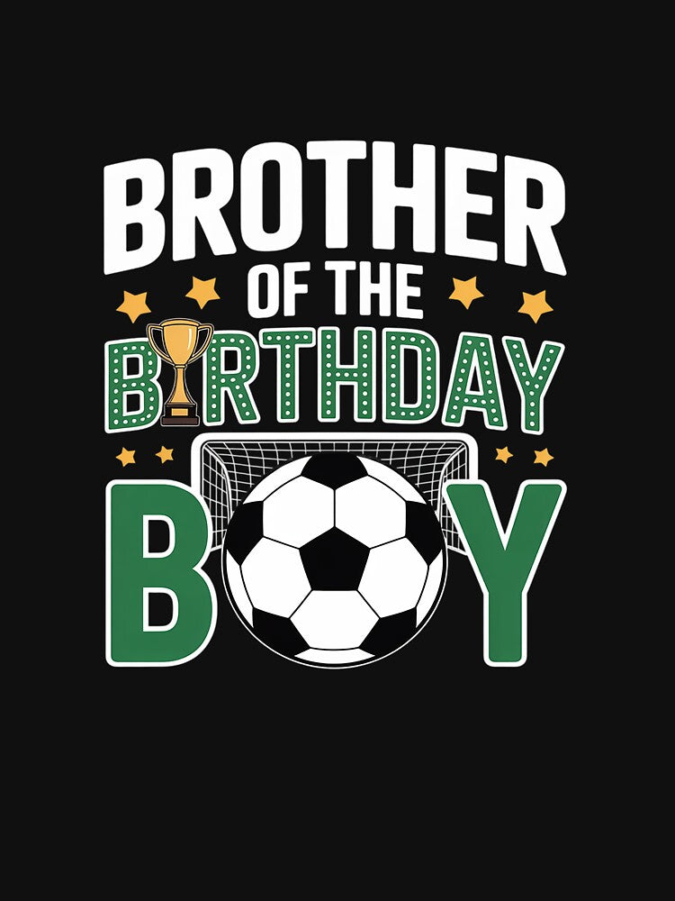 Soccer Brother Birthday Boy Party Soccer Family Matching by BlassmausArt
