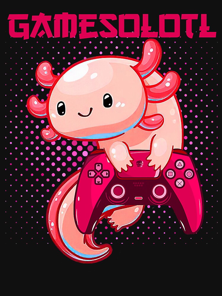 Gamer Axolotl Lover Cute Axolotl Gaming by xmjajd