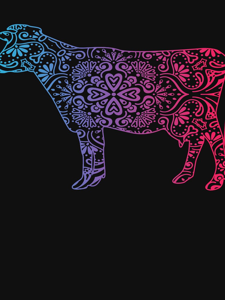cow lover watercolor funny cow ornamental gifts by alaechamlal