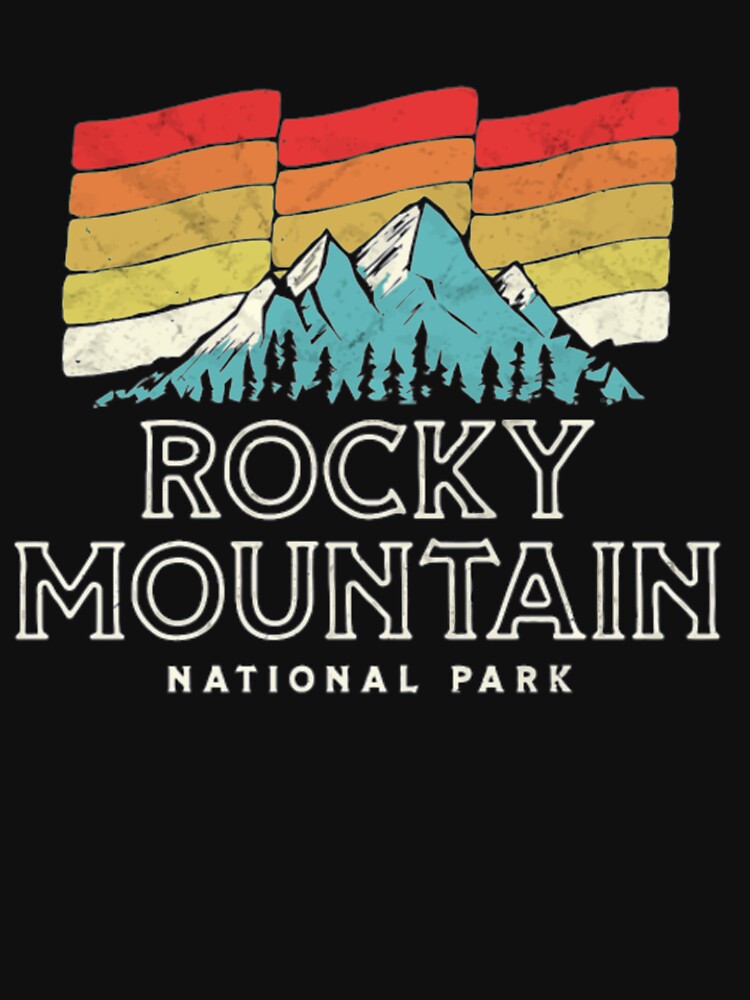 Retro Rocky Mountain National Park Funny Shirt by Clavitaps