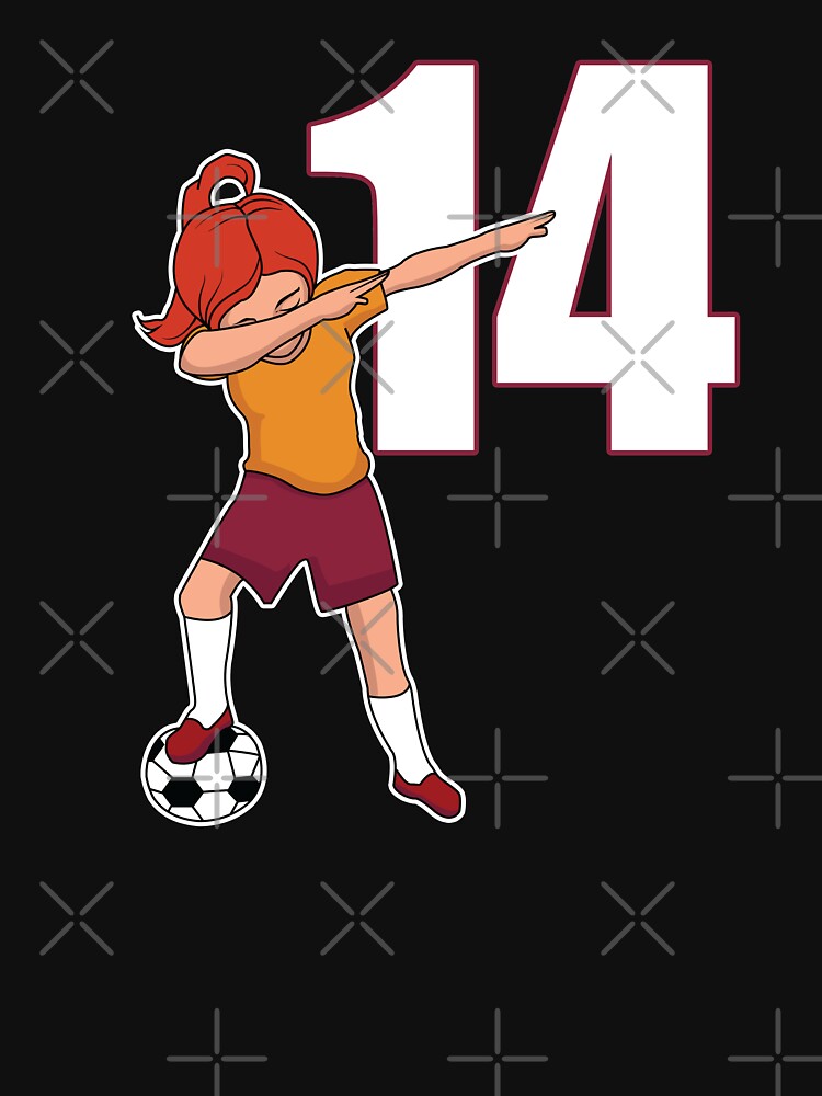 Awesome Soccer Player Number 14 Soccer Athlete Athletic Sports Team by VollLaser