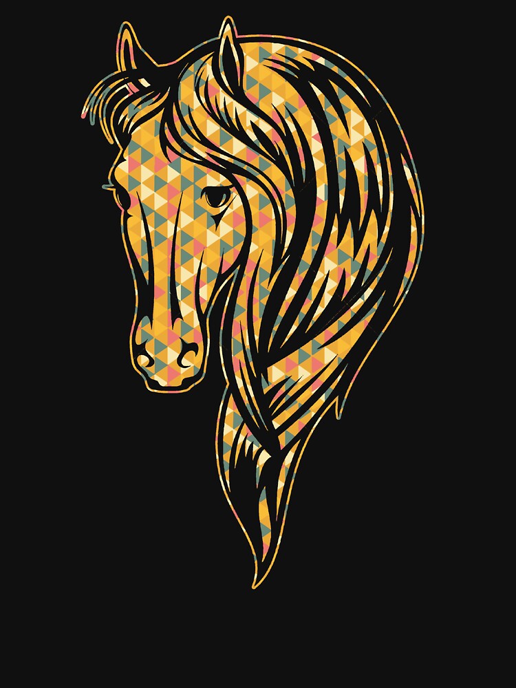 Horse - Horse Geometric by UnknownArtistt