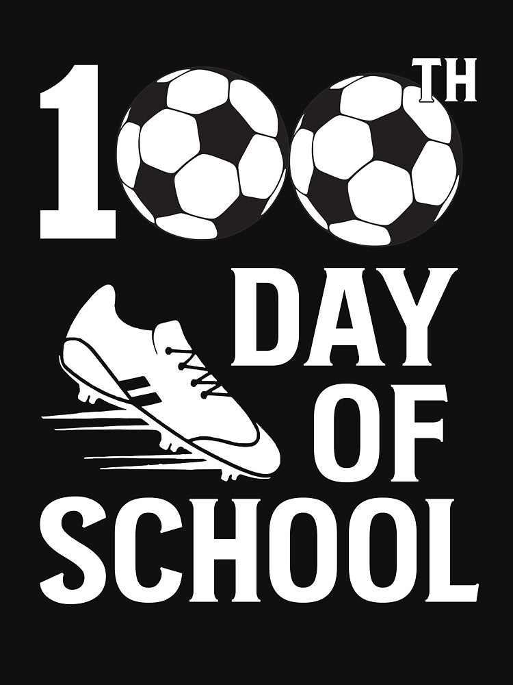 100th Day of School Long Sleeve Happy 100 Soccer Teacher by DosuIsora