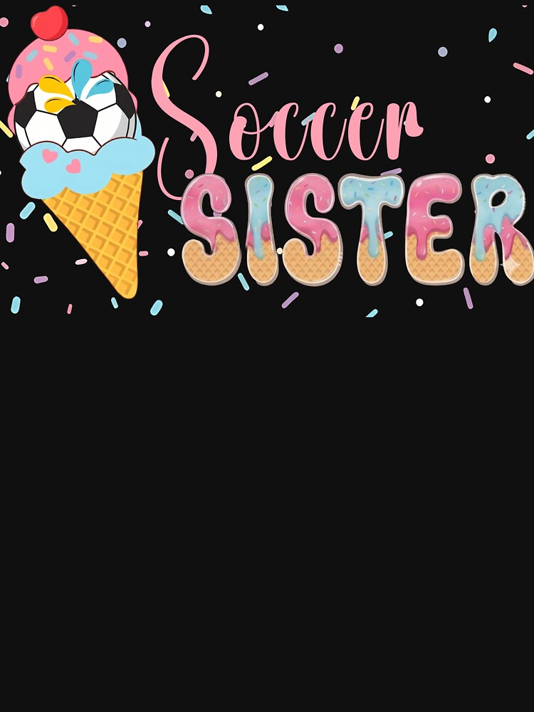 Cute Soccer Sister Ice Cream Graphic by LarryMBrown