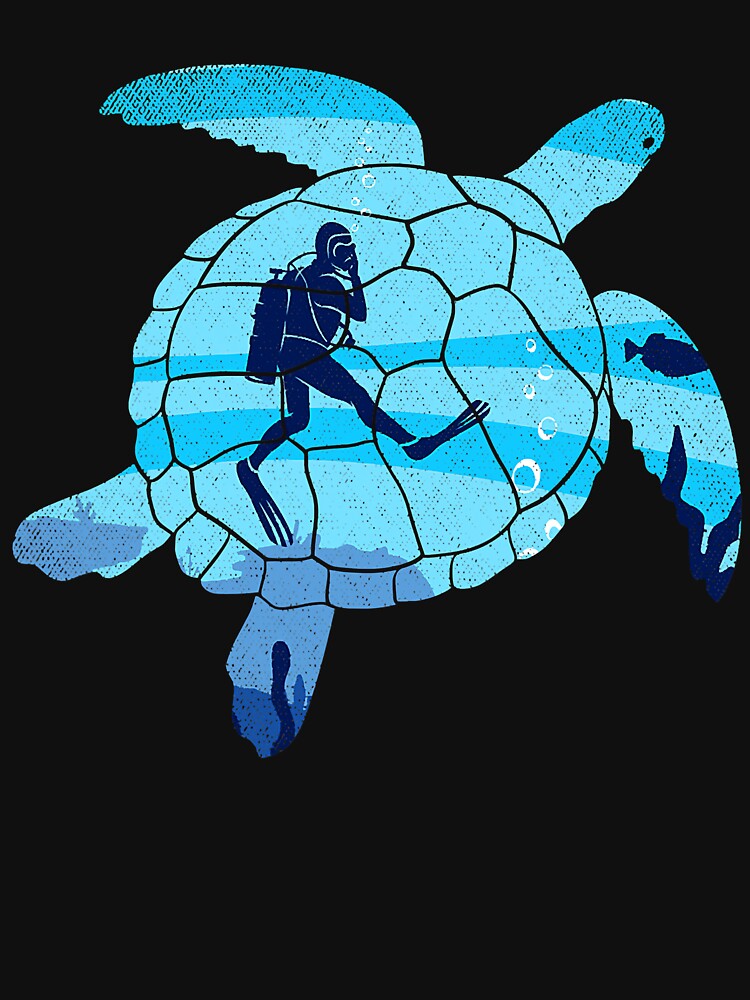 Turtle Swimming Turtle Scuba Diver Underwater Dive Diving Ocean by ThanhNgong