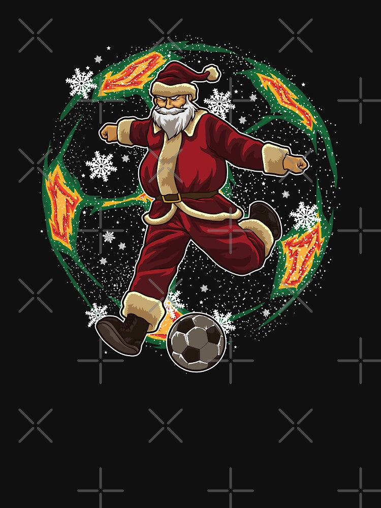 Soccer Playing Santa Claus - Christmas Soccer Team by anziehend