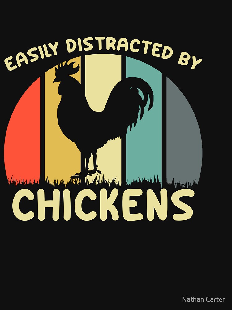 Easily Distracted By Chickens Shirt, Chicken Farmer Shirt, Chicken Shirt, Chicken Gift, Chicken Lover, Farmer Shirt, Chicken Owner Shirt by CatchUriDesigns