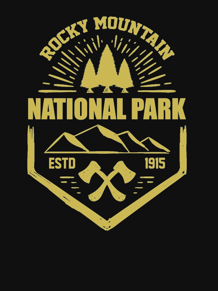 Rocky Mountain National Park Colorado Tshirt by Clavitaps