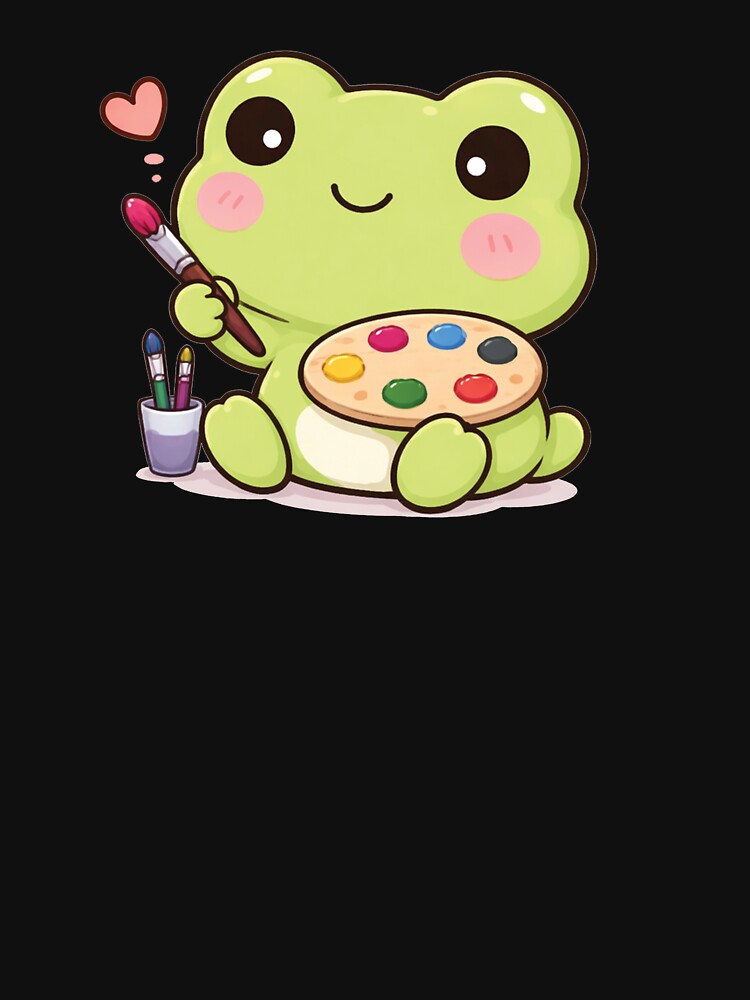 Cute painting frog by franky-and-art