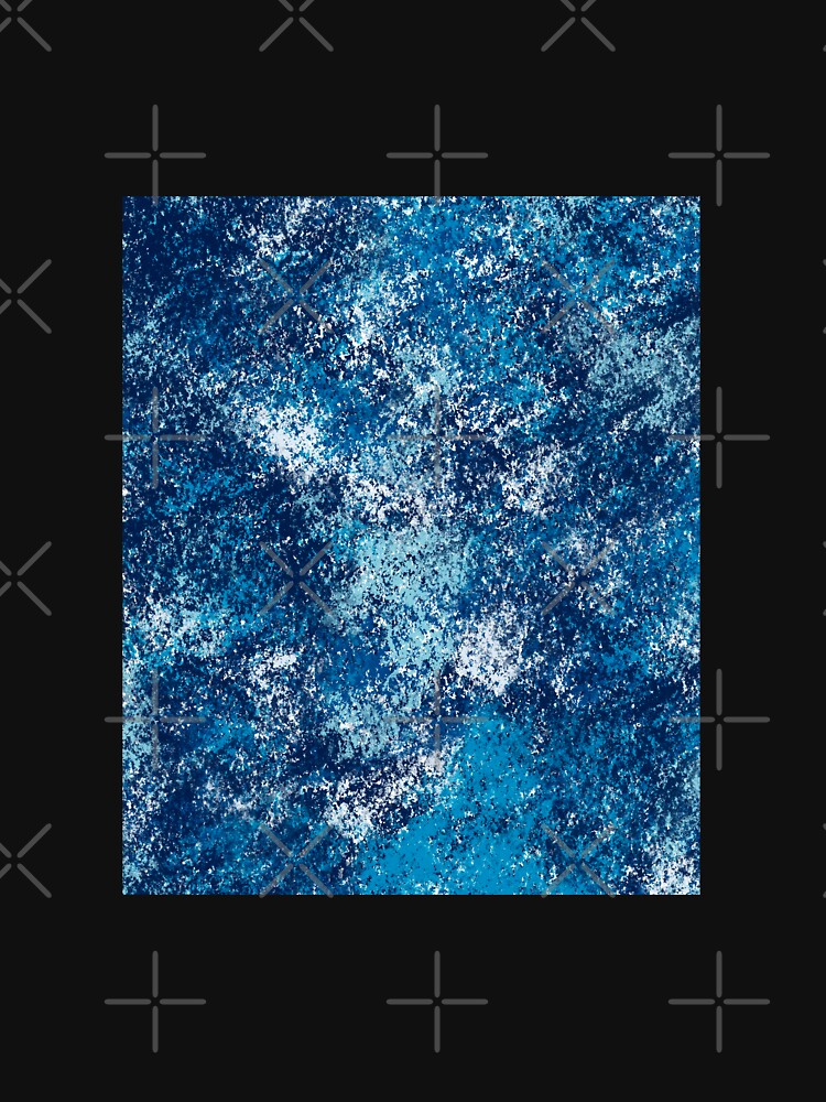 BLUE WAVES  ABSTRACT - OCEAN PAINT - WAVES PAINT by Tropical Blood
