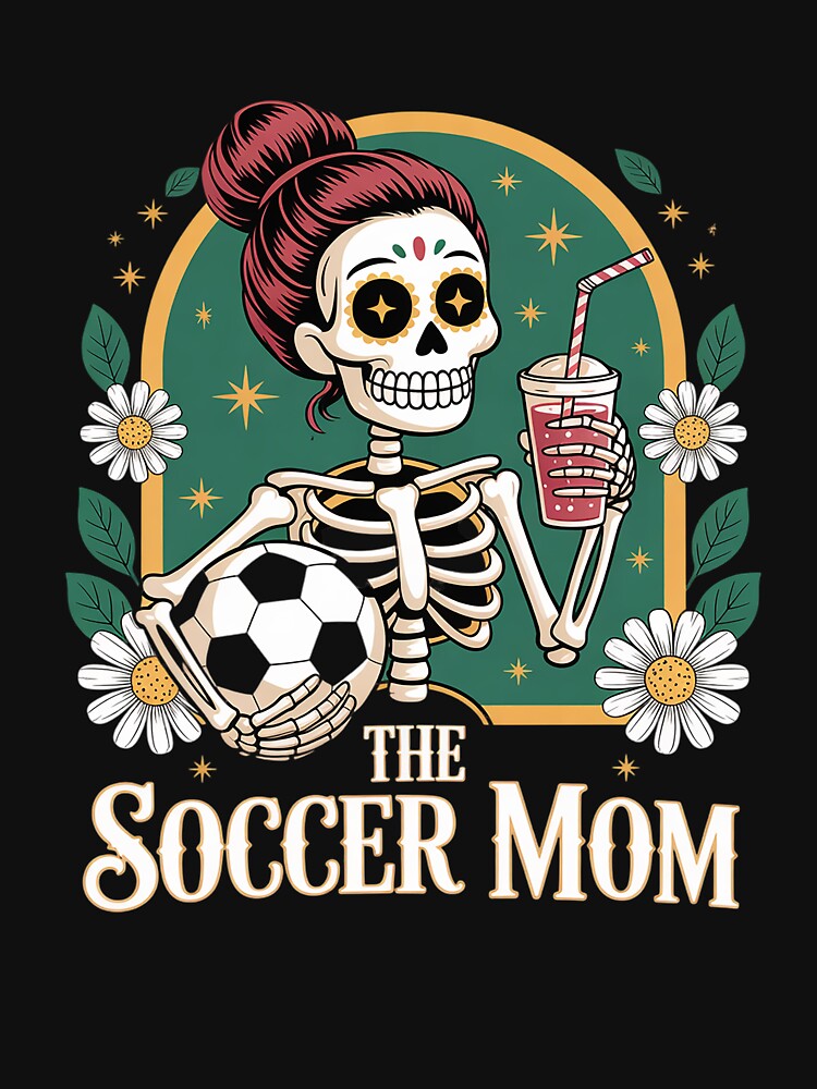 The Soccer Mom Tarot Card Skeleton Game Day Proud Moms by THagBlue