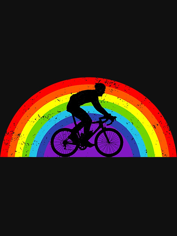 Mountain Biking Bicycle Rainbow Lgbt by unassertive19