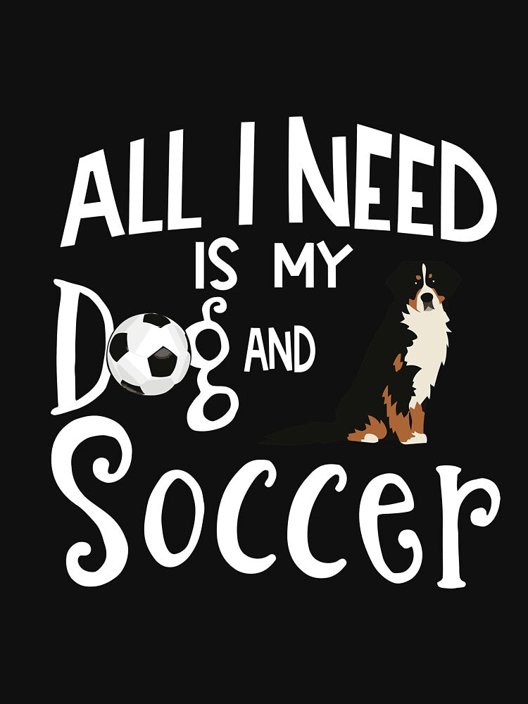 Bernese Mountain Dog Gift Soccer Player Quote by rivenburga