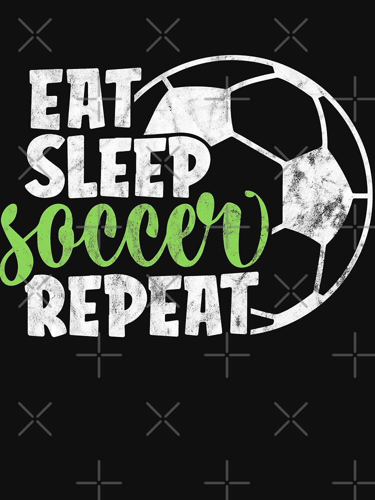 Eat Sleep Soccer Repeat Funny Cool Sport Player by ACHRAF877