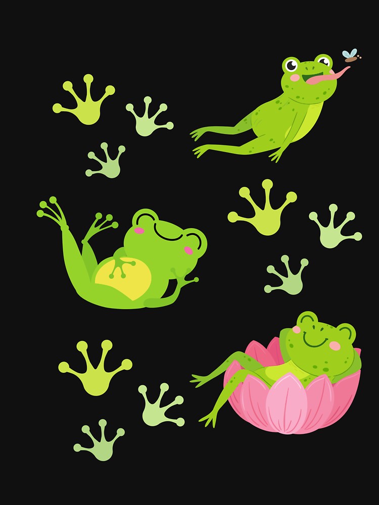 Whimsical Frog Motif Nature Lover Design by TheMysticNook