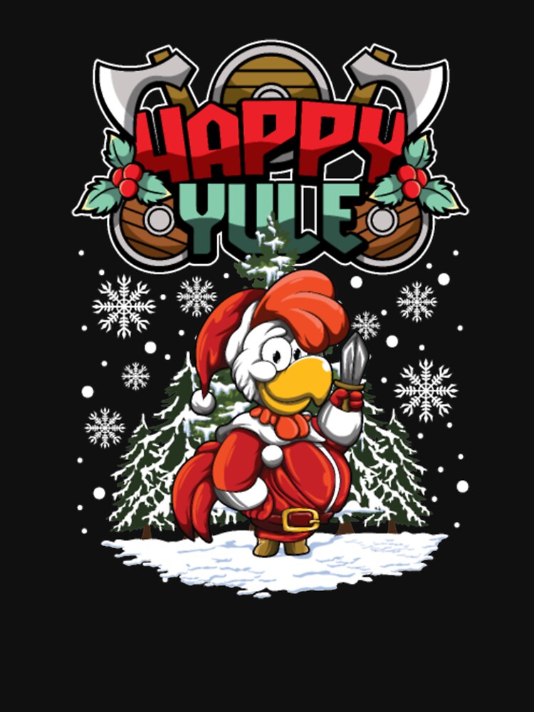 Happy Yule Viking Chicken christmas by ClamenTaon