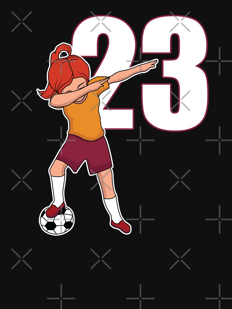 Awesome Soccer Player Girl Number 23 Soccer Athlete Women Athletic Sports Team by VollLaser