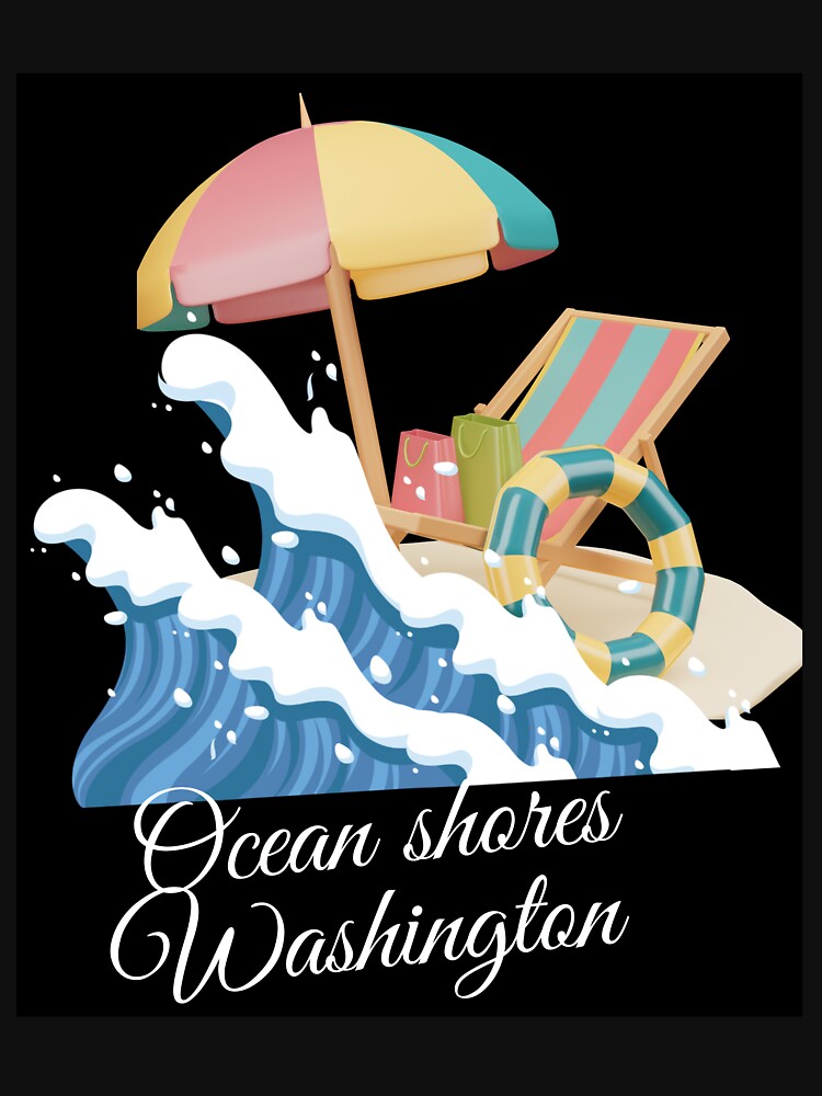 Ocean shores Washington cool design ?️? by Basma Store