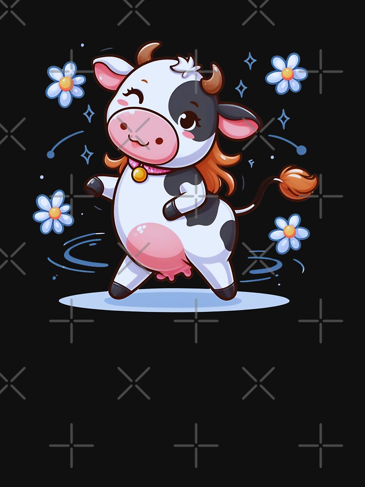 Dairy Delight: The Whimsical Waltz of the Dancing Cow by JAMESAMORN