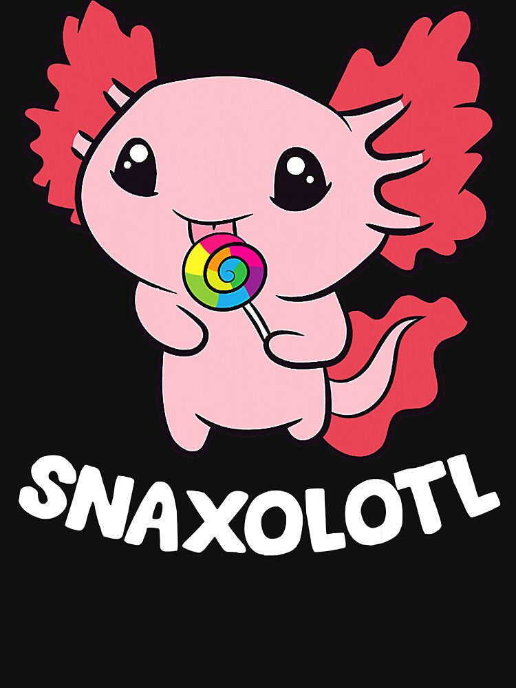 Axolotl Sweets Lollipop Snaxolotl Kawaii Axolotl by xmjajd