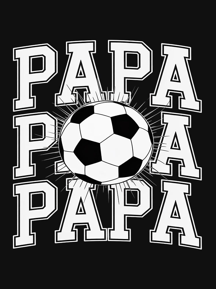 Soccer Papa Cracked Wall Family Matching Birthday by teltvitossuilea