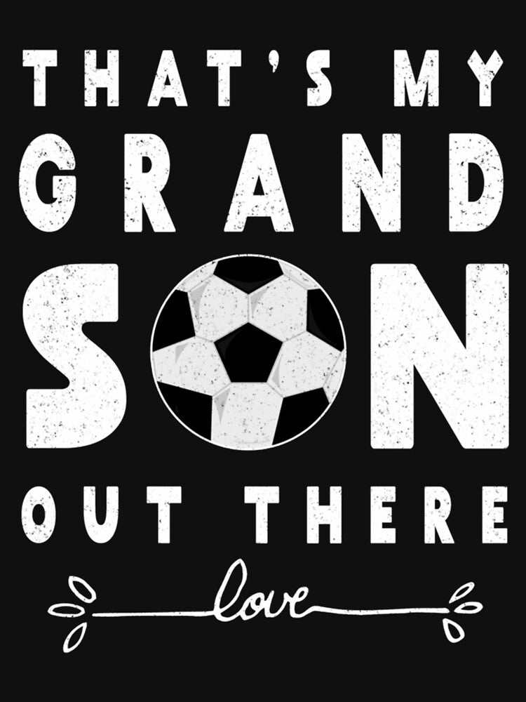 Soccer T-Shirt Gift For Grandma Grandpa Soccer Grandson Tee Essential T-Shirt by amiyacunni