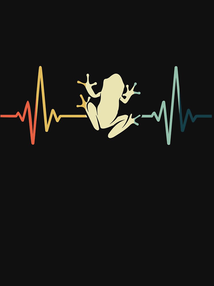 Frog Heartbeat Vintage by NgocLanDesign