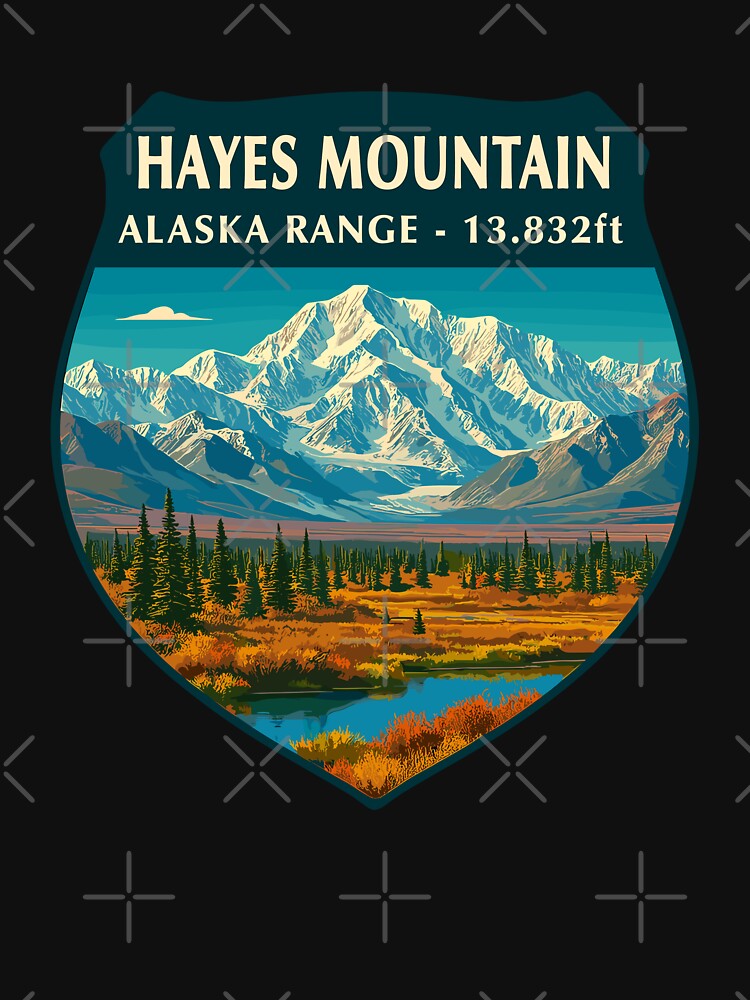 Hayes Mountain Vista - Alaska Vector Landscape by Gideon Emmerich