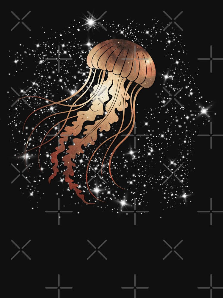 Jellyfish Cosmic Sea Art design by 3DDesignSpot