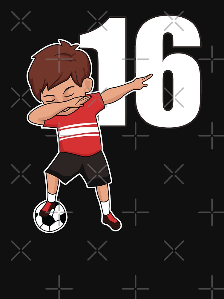 Awesome Soccer Player Number 16 Soccer Athlete Athletic Sports Team by VollLaser