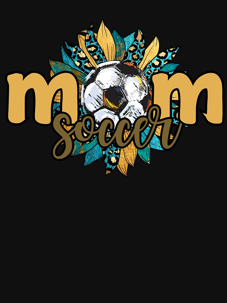 Women Soccer Mom Shirt Game Day Football Shirts Mom Letter Printed Graphic Tee Soccer Ball Mom by PROTONEDL