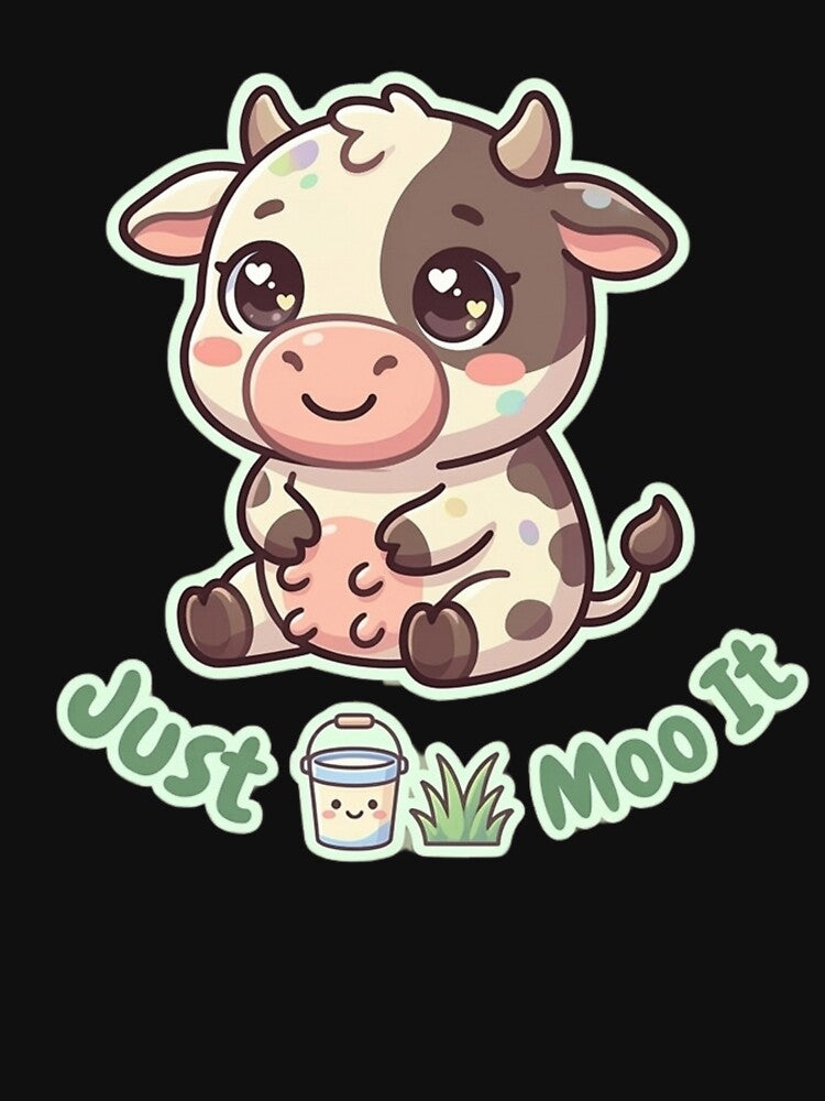 Just Moo It Funny Cow Design by SarcasmThreads