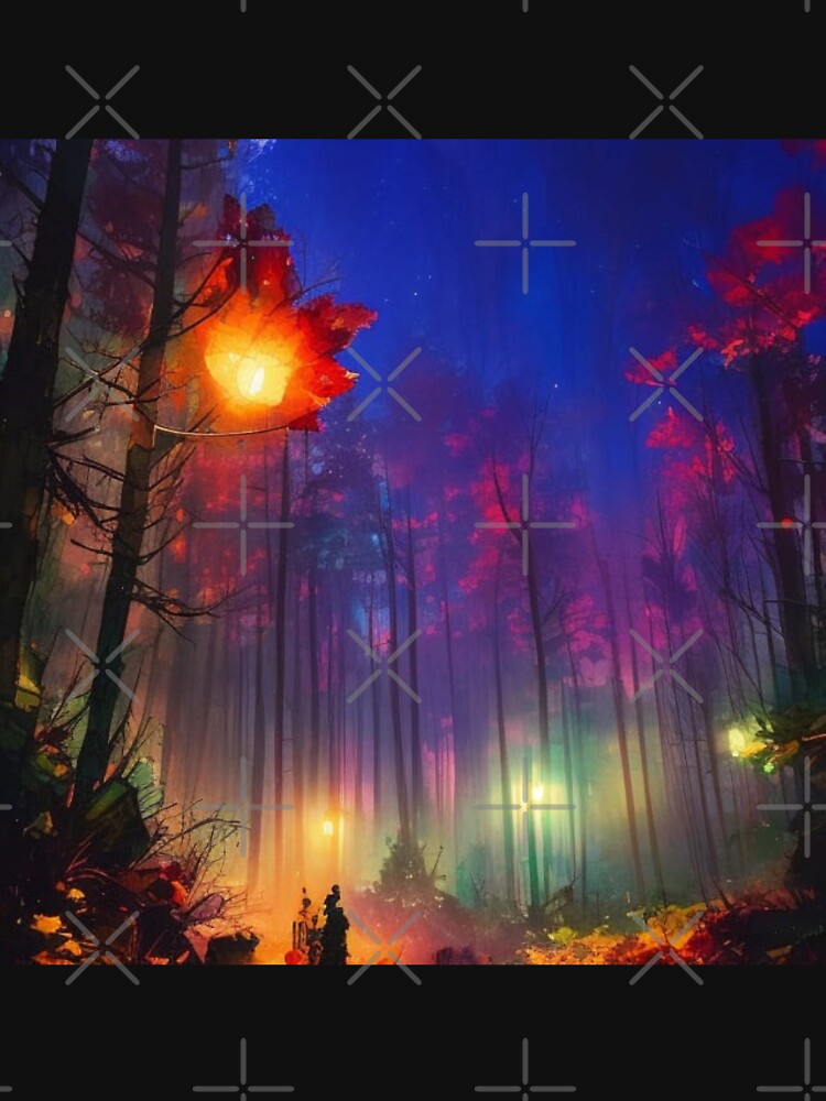 Dark Fantasy Forest Nightscape by GrimSun