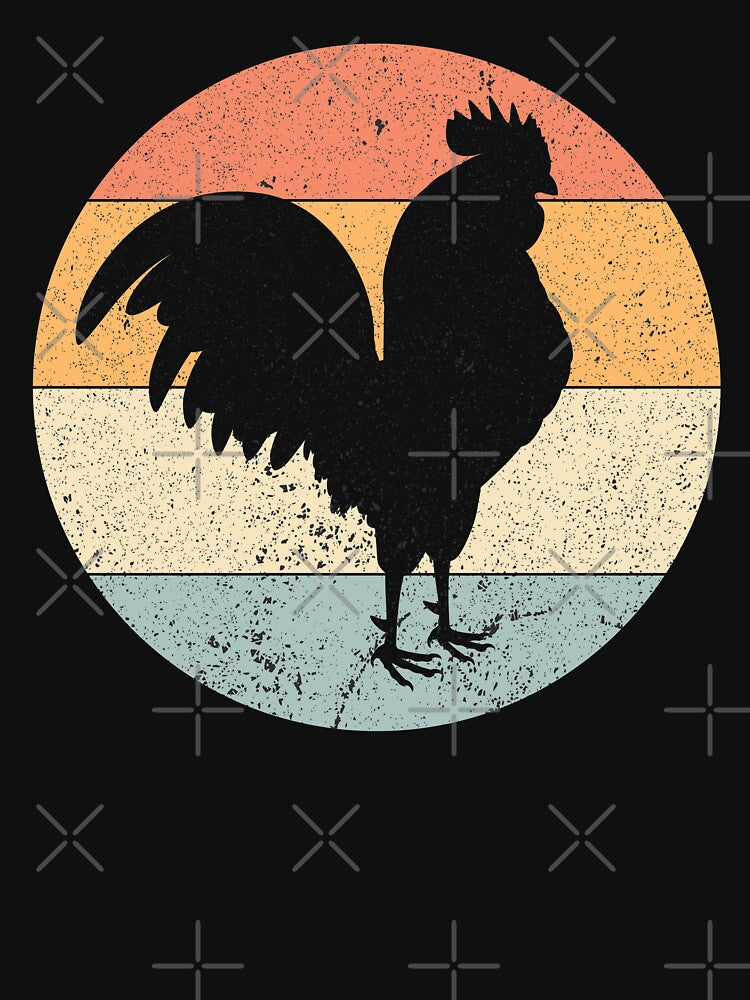 vintage chicken by crazy merchs