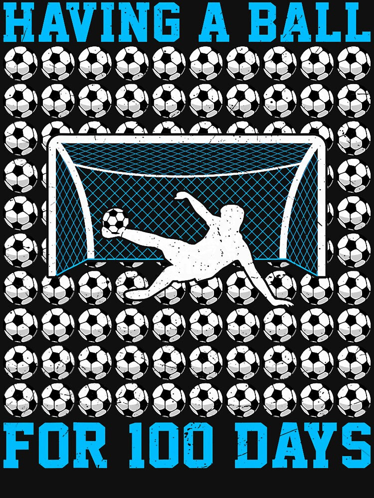 100 Days Of School Soccer 100th Day Of School For Boys Kids by FrankIsabel