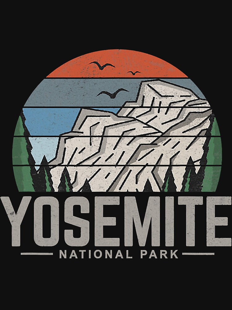 Vintage Retro Yosemite National Park by SkyCloudBlue