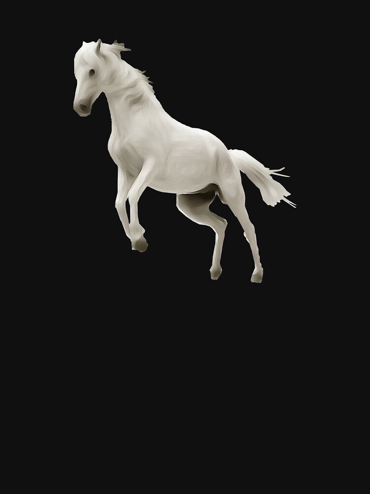 Drawing White Horse by Dopnex