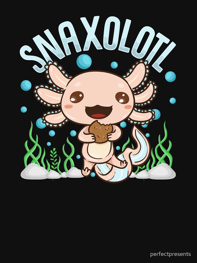Snaxolotl Funny Axolotl Sushi Snacks Kawaii Animal by perfectpresents