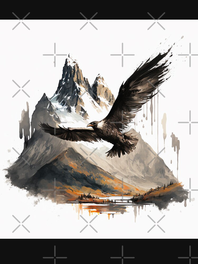 The Eagle Flying to the Mountains by klimov0101
