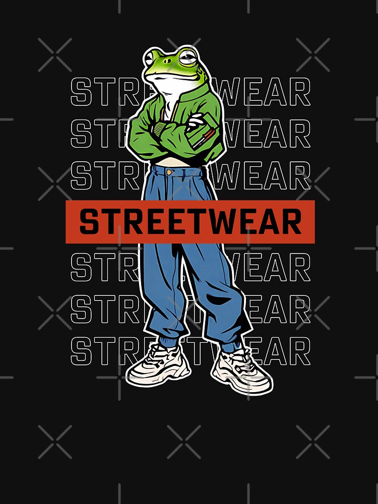 Urban Frog Character in Streetwear by Dino-Lune