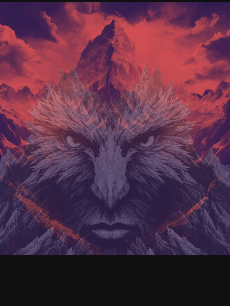 Eagle and the mountains by JAGA-ALIME