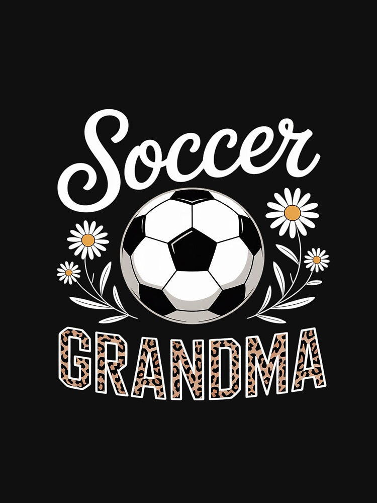 Soccer Grandma Leopard Pattern Grandma Soccer Player by dainegilbert