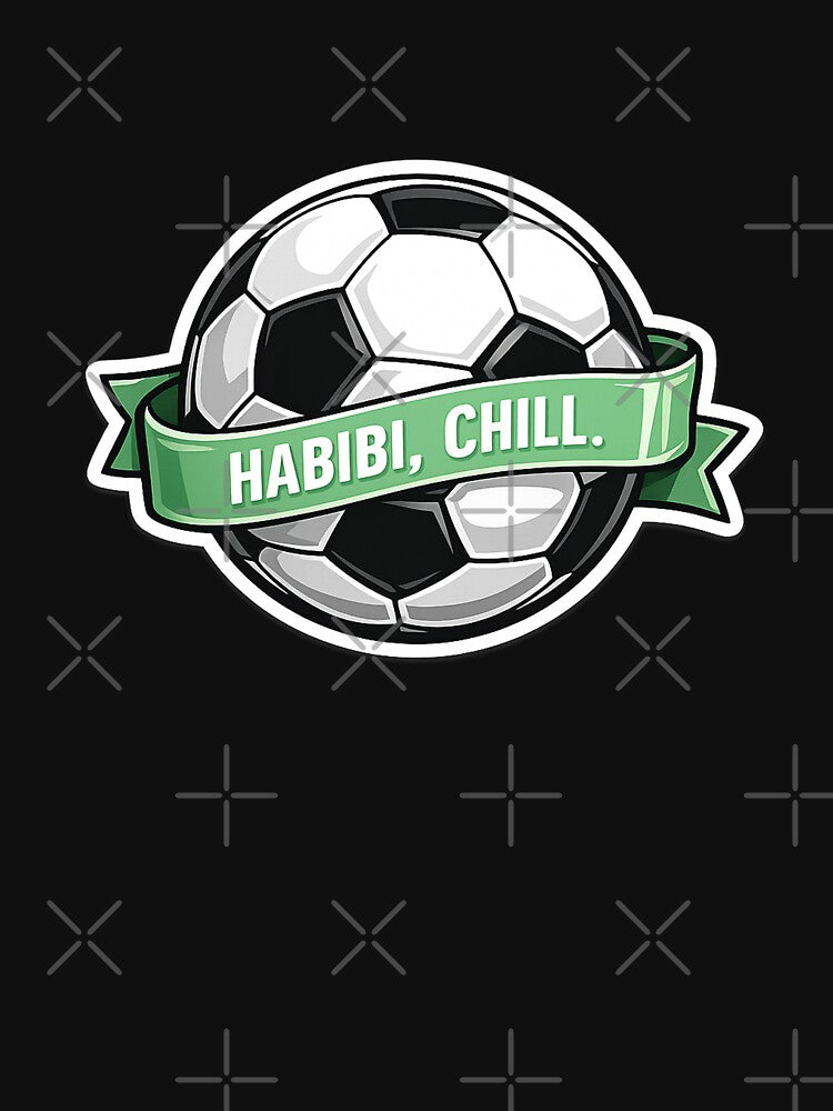 Habibi, Chill – Retro Football Motivation Sticker by RDcollections