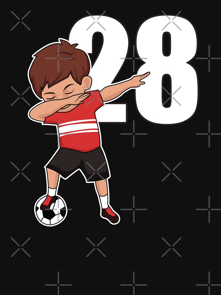 Awesome Soccer Player Number 28 Soccer Athlete Athletic Sports Team by VollLaser
